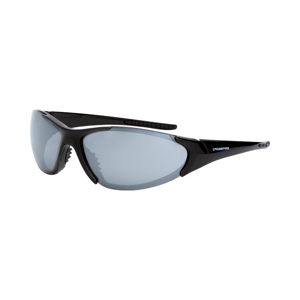 Core Premium Safety Eyewear - Shiny Black Frame - Silver Mirror Lens<span class=' ItemWarning' style='display:block;'>Item is usually in stock, but we&#39;ll be in touch if there&#39;s a problem<br /></span>