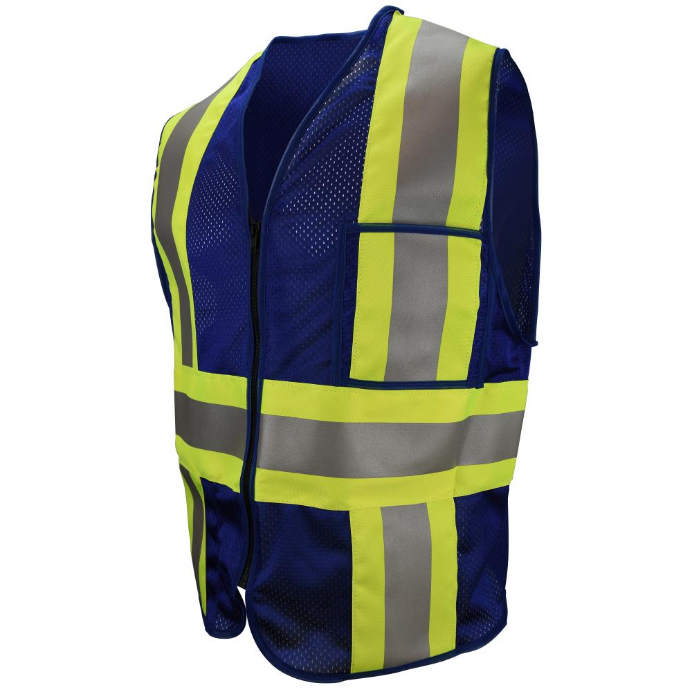 CSV22 Custom Type O Class 1 Safety Vest - Blue - Size L<span class=' ItemWarning' style='display:block;'>Item is usually in stock, but we&#39;ll be in touch if there&#39;s a problem<br /></span>