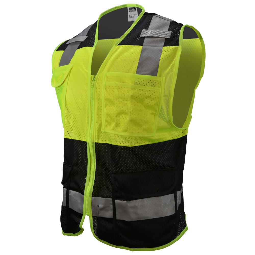 CSV6 Custom Type O Class 1 Safety Vest - Black - Size 5X<span class=' ItemWarning' style='display:block;'>Item is usually in stock, but we&#39;ll be in touch if there&#39;s a problem<br /></span>