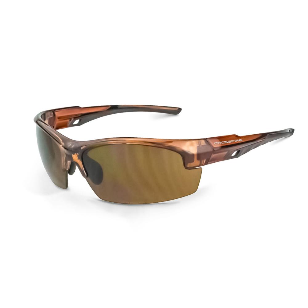 Crucible Premium Safety Eyewear - Crystal Brown Frame - HD Brown Lens<span class=' ItemWarning' style='display:block;'>Item is usually in stock, but we&#39;ll be in touch if there&#39;s a problem<br /></span>