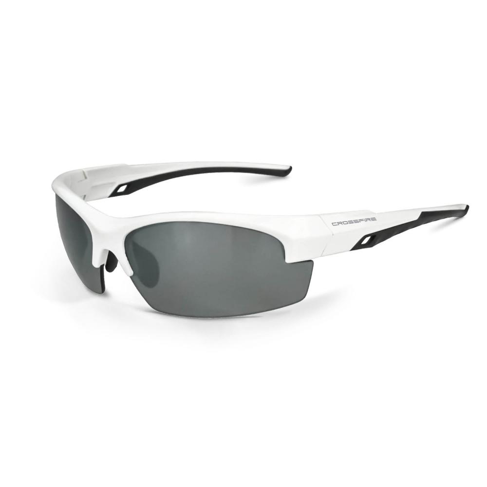 Crucible Premium Safety Eyewear - White Frame - Polarized Silver Mirror Lens<span class=' ItemWarning' style='display:block;'>Item is usually in stock, but we&#39;ll be in touch if there&#39;s a problem<br /></span>