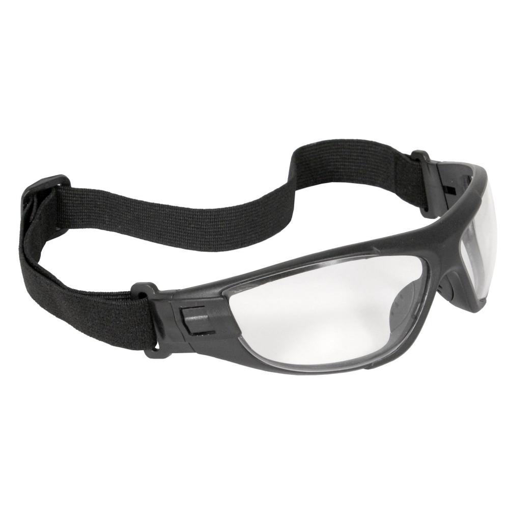 Cuatro™ 4-in-1 Foam Lined Eyewear - Black Frame - Clear Anti-Fog Lens<span class=' ItemWarning' style='display:block;'>Item is usually in stock, but we&#39;ll be in touch if there&#39;s a problem<br /></span>