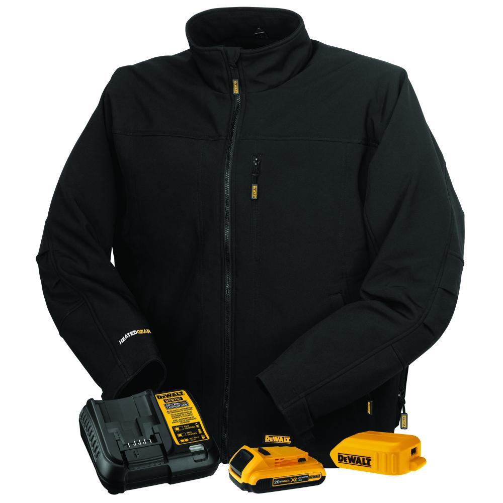 Men&#39;s Heated Soft Shell Jacket Kitted - Black - Size S<span class=' ItemWarning' style='display:block;'>Item is usually in stock, but we&#39;ll be in touch if there&#39;s a problem<br /></span>