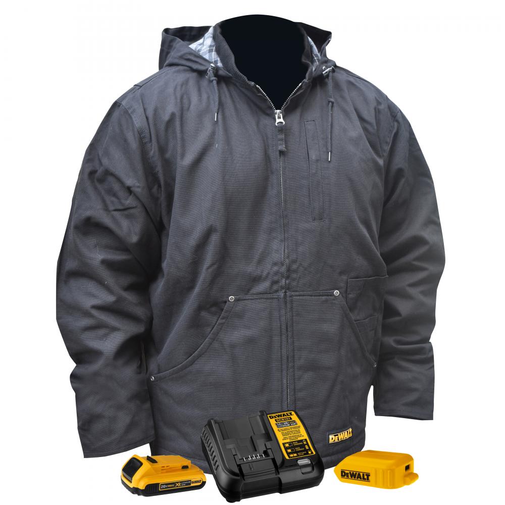 Men&#39;s Heated Coat Kitted - Black - Size XL<span class=' ItemWarning' style='display:block;'>Item is usually in stock, but we&#39;ll be in touch if there&#39;s a problem<br /></span>