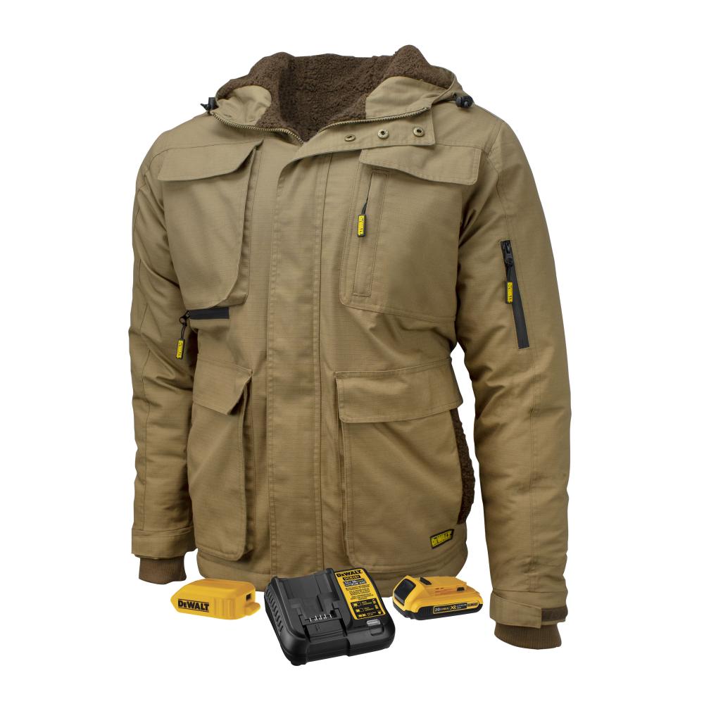 Men&#39;s Heavy Duty Ripstop Heated Jacket Kitted - Dune - Size XL<span class=' ItemWarning' style='display:block;'>Item is usually in stock, but we&#39;ll be in touch if there&#39;s a problem<br /></span>