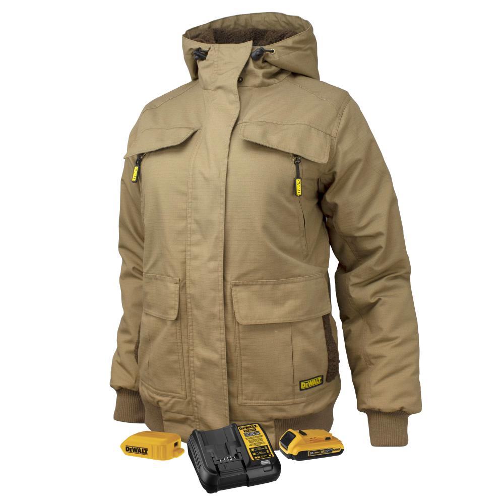 Women’s Heavy Duty Ripstop Heated Jacket Kitted - Dune - Size XS<span class=' ItemWarning' style='display:block;'>Item is usually in stock, but we&#39;ll be in touch if there&#39;s a problem<br /></span>