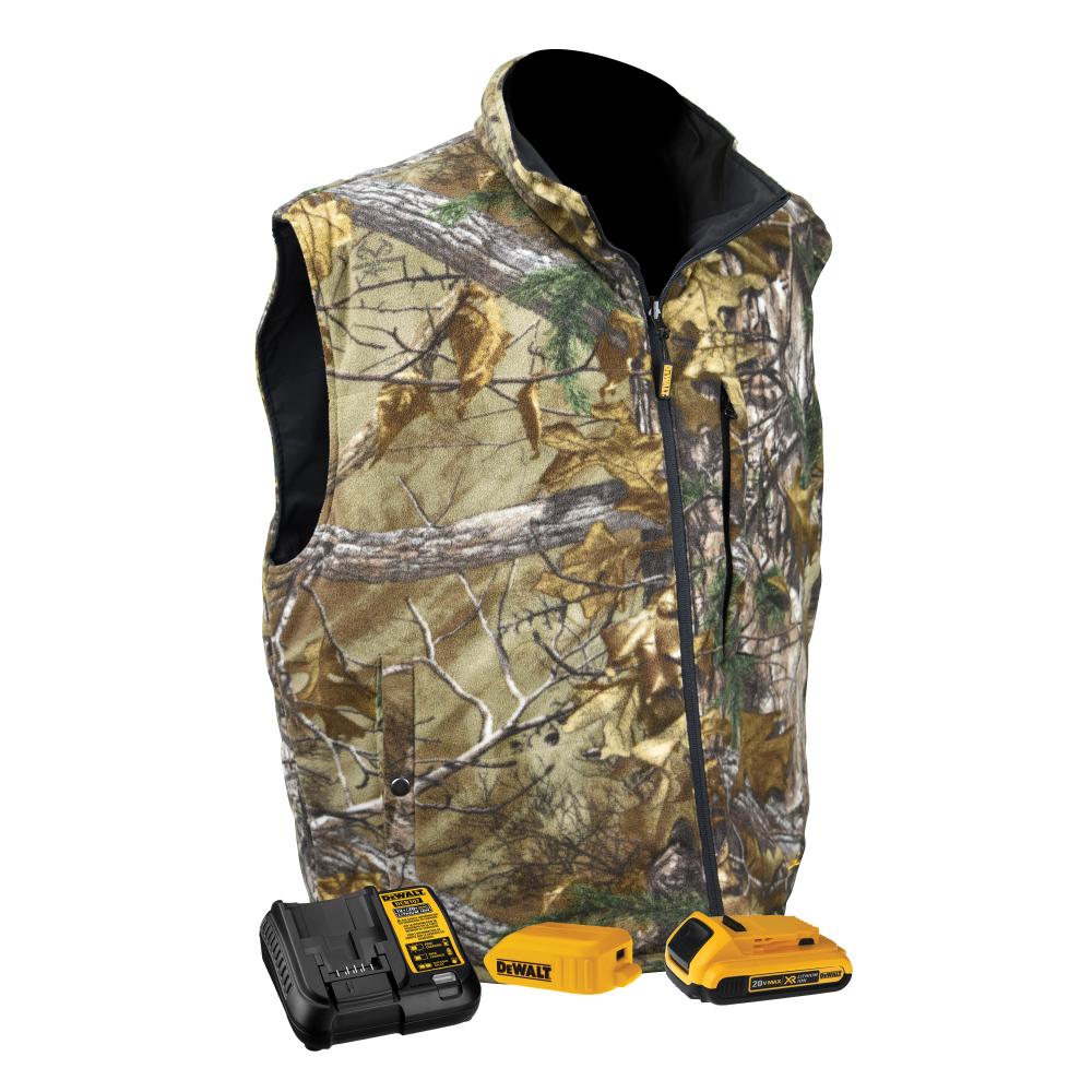 Men&#39;s Fleece Heated Vest Kitted - Camo - Size L<span class=' ItemWarning' style='display:block;'>Item is usually in stock, but we&#39;ll be in touch if there&#39;s a problem<br /></span>