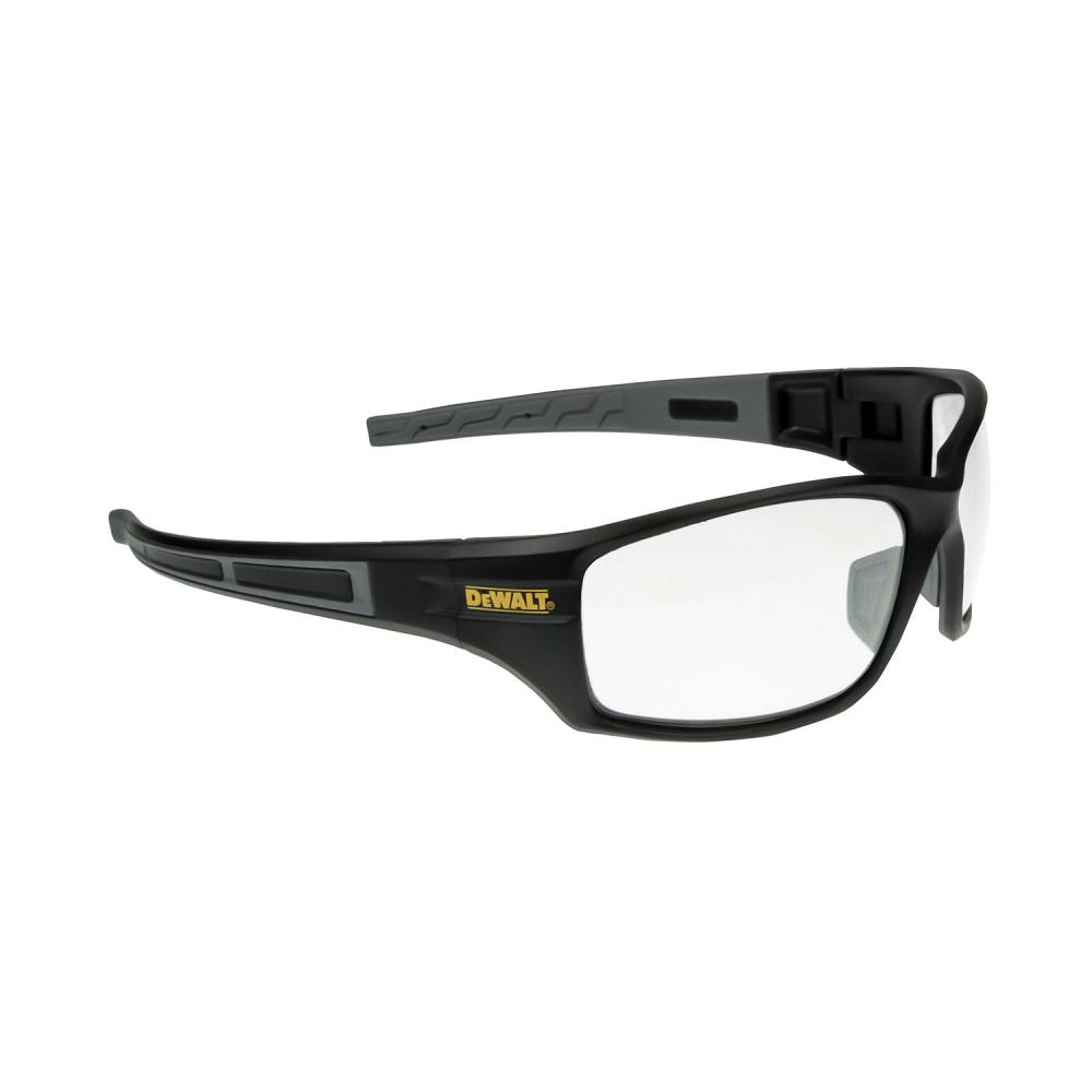 DPG101 Auger® Safety Glass - Black Frame - Clear Lens<span class=' ItemWarning' style='display:block;'>Item is usually in stock, but we&#39;ll be in touch if there&#39;s a problem<br /></span>