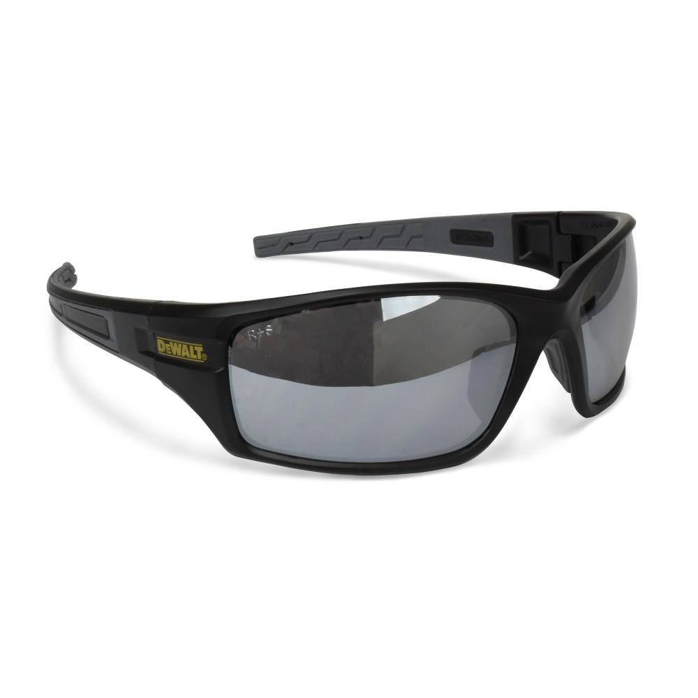 DPG101 Auger® Safety Glass - Black Frame - Silver Mirror Lens<span class=' ItemWarning' style='display:block;'>Item is usually in stock, but we&#39;ll be in touch if there&#39;s a problem<br /></span>