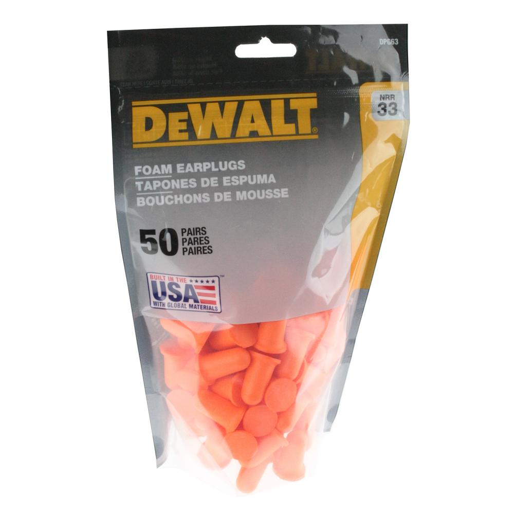 DPG63 Orange Bell NRR33 Foam Earplugs - Uncorded - 50 Pair Resealable Bag<span class=' ItemWarning' style='display:block;'>Item is usually in stock, but we&#39;ll be in touch if there&#39;s a problem<br /></span>