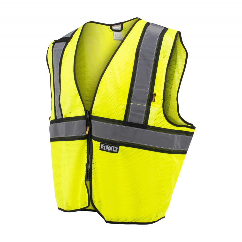 DSV221 Class 2 Contrasting Trim Economy Mesh Vest - Green - Size XL<span class=' ItemWarning' style='display:block;'>Item is usually in stock, but we&#39;ll be in touch if there&#39;s a problem<br /></span>