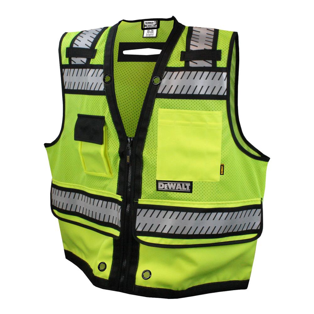 DSV521 Class 2 Heavy Duty Surveyor Vest - Green - Size L<span class=' ItemWarning' style='display:block;'>Item is usually in stock, but we&#39;ll be in touch if there&#39;s a problem<br /></span>