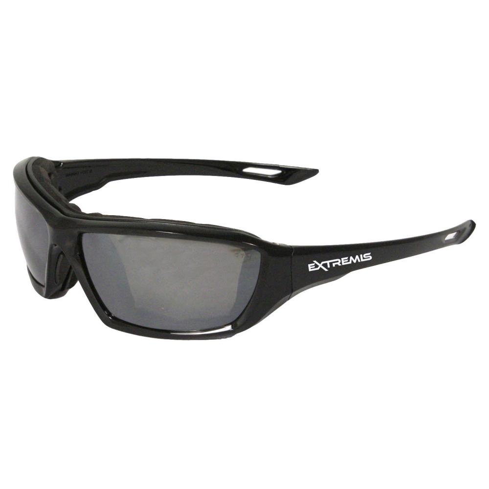 Extremis® Safety Eyewear - Black Frame - Silver Mirror Anti-Fog Lens<span class=' ItemWarning' style='display:block;'>Item is usually in stock, but we&#39;ll be in touch if there&#39;s a problem<br /></span>