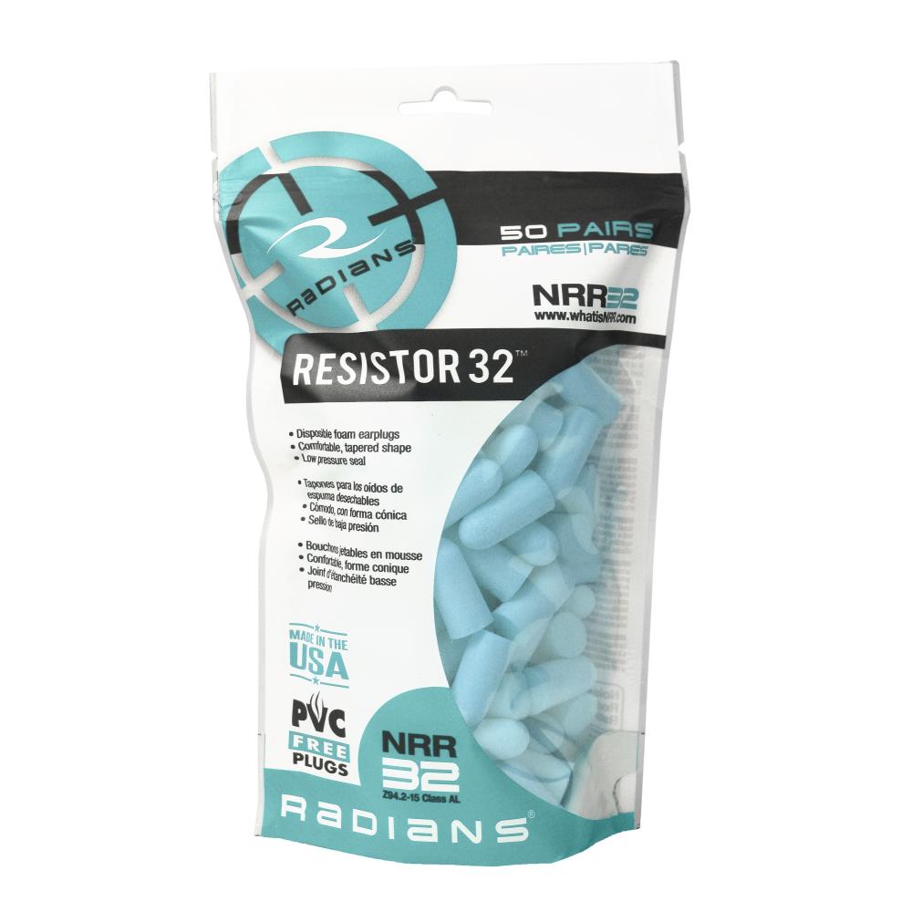 Resistor® 32 Foam Earplugs Bag - Uncorded - Aqua - 50 Pair Bag<span class=' ItemWarning' style='display:block;'>Item is usually in stock, but we&#39;ll be in touch if there&#39;s a problem<br /></span>