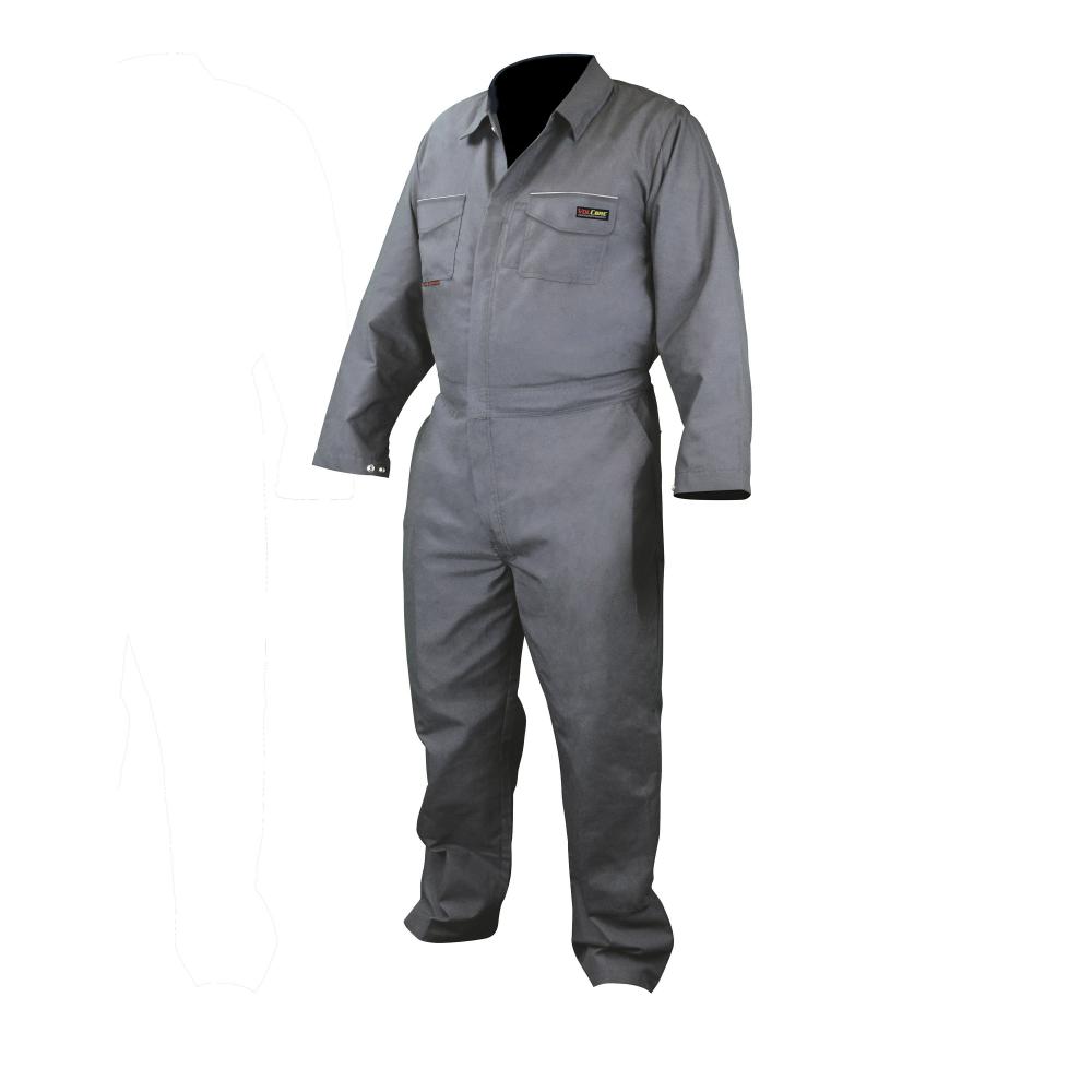 FRCA-001 VolCore™ Cotton/Nylon FR Coverall - Gray - Size 5X<span class=' ItemWarning' style='display:block;'>Item is usually in stock, but we&#39;ll be in touch if there&#39;s a problem<br /></span>