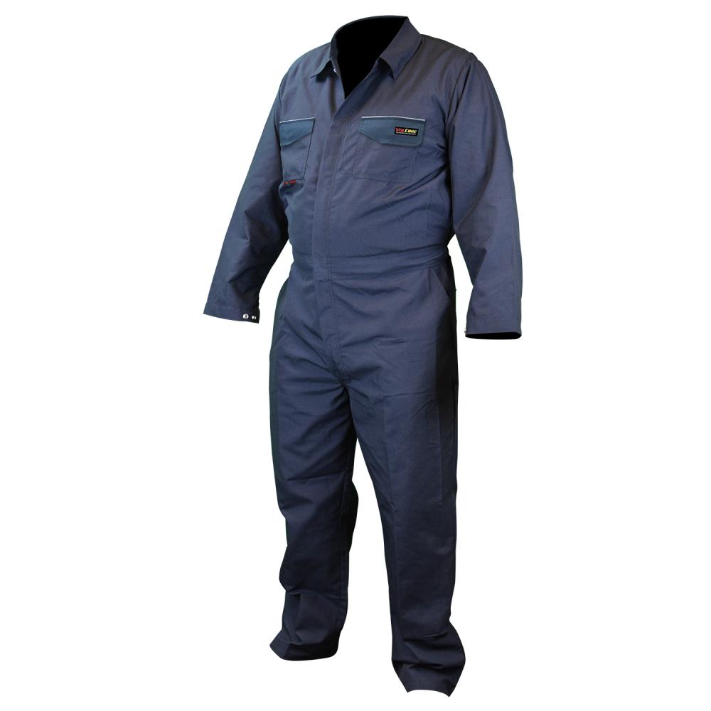 FRCA-001 VolCore™ Cotton/Nylon FR Coverall - Navy - Size 4X<span class=' ItemWarning' style='display:block;'>Item is usually in stock, but we&#39;ll be in touch if there&#39;s a problem<br /></span>