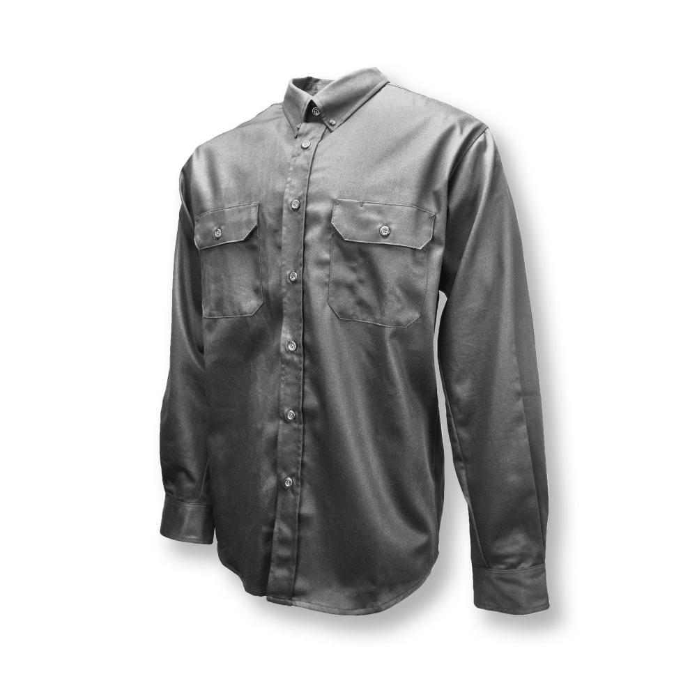 FRS-003 Volcore™ Long Sleeve Cotton Button Down FR Shirt - GY - Size 4X<span class=' ItemWarning' style='display:block;'>Item is usually in stock, but we&#39;ll be in touch if there&#39;s a problem<br /></span>