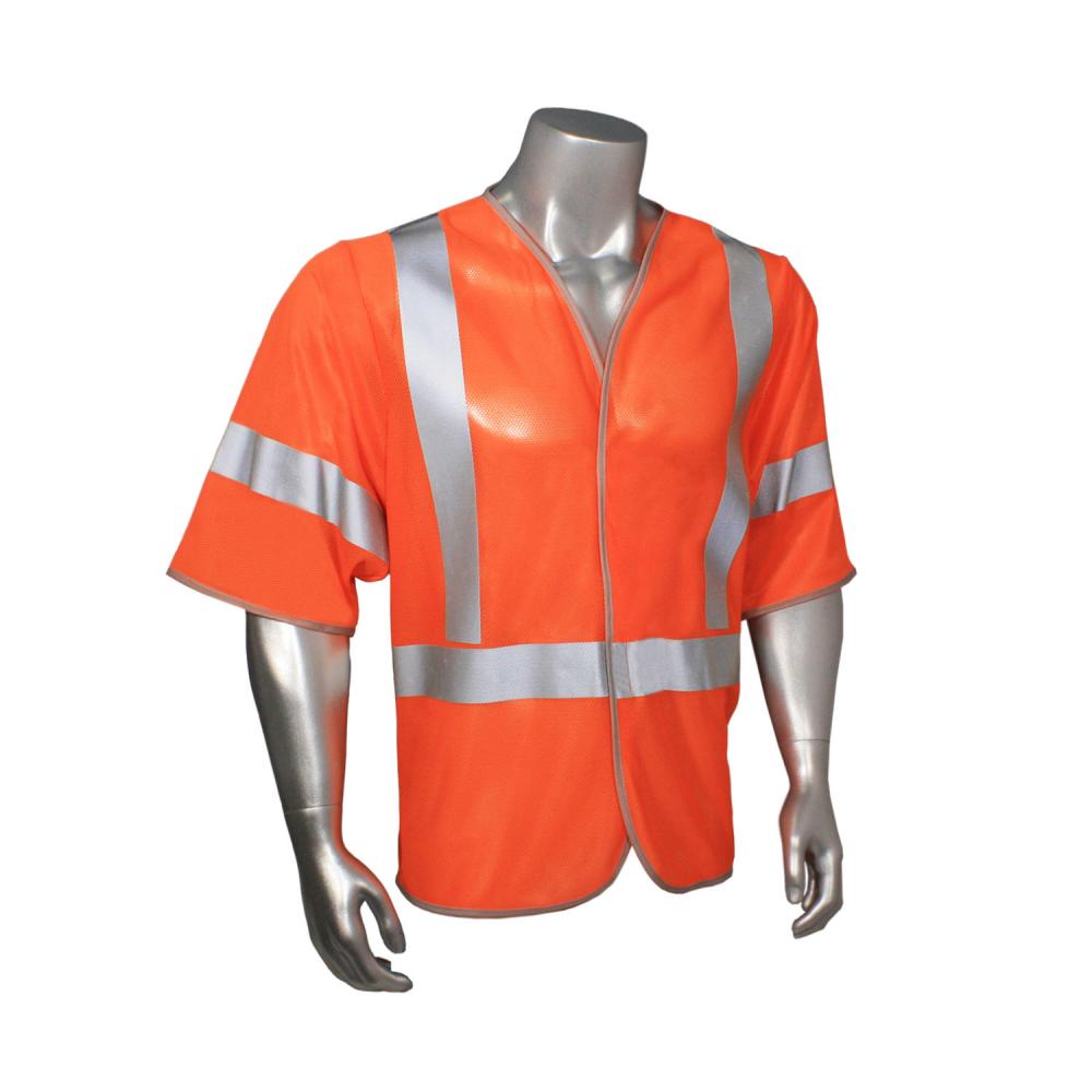 HV-6ANSI-C3 2.7oz Micro Mesh Safety Vest - Orange - Size L<span class=' ItemWarning' style='display:block;'>Item is usually in stock, but we&#39;ll be in touch if there&#39;s a problem<br /></span>