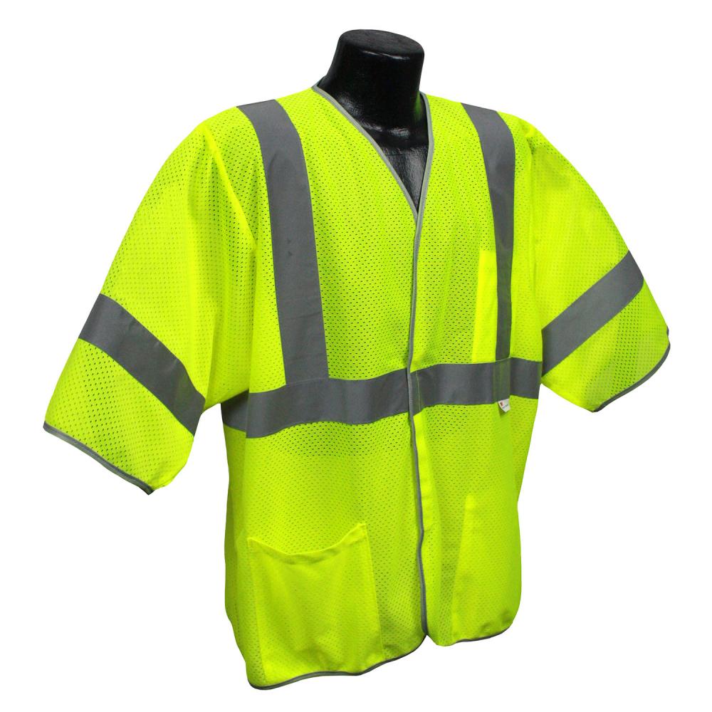 5ANSI Class 3 Economy 3.5oz Mesh Vest - Green - Size M<span class=' ItemWarning' style='display:block;'>Item is usually in stock, but we&#39;ll be in touch if there&#39;s a problem<br /></span>