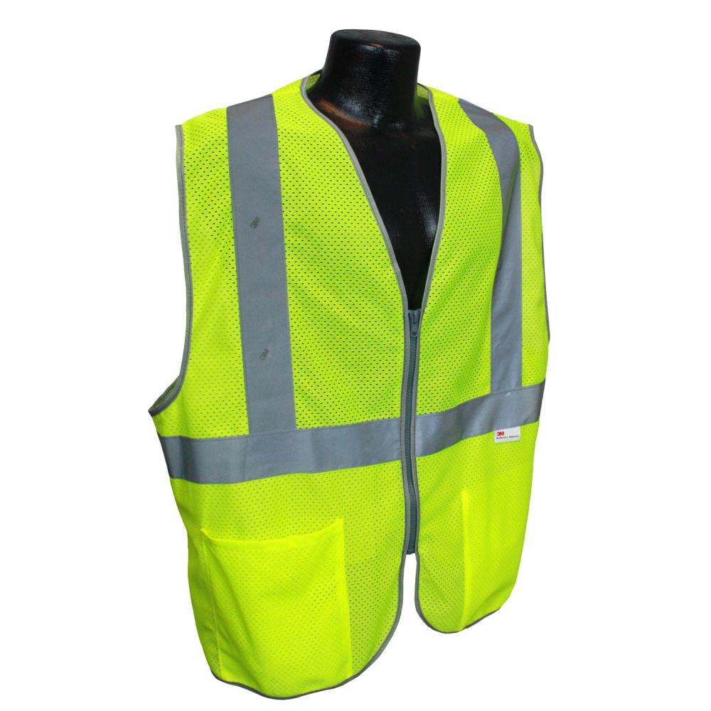 5ANSI-PCZ Type R Class 2 Safety Vest - 3.5oz Poly Mesh - Green - Size XL<span class=' ItemWarning' style='display:block;'>Item is usually in stock, but we&#39;ll be in touch if there&#39;s a problem<br /></span>