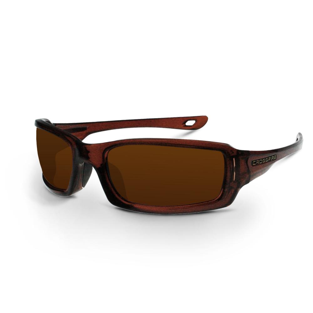 M6A Premium Safety Eyewear - Crystal Brown Frame - Silver Mirror Lens<span class=' ItemWarning' style='display:block;'>Item is usually in stock, but we&#39;ll be in touch if there&#39;s a problem<br /></span>