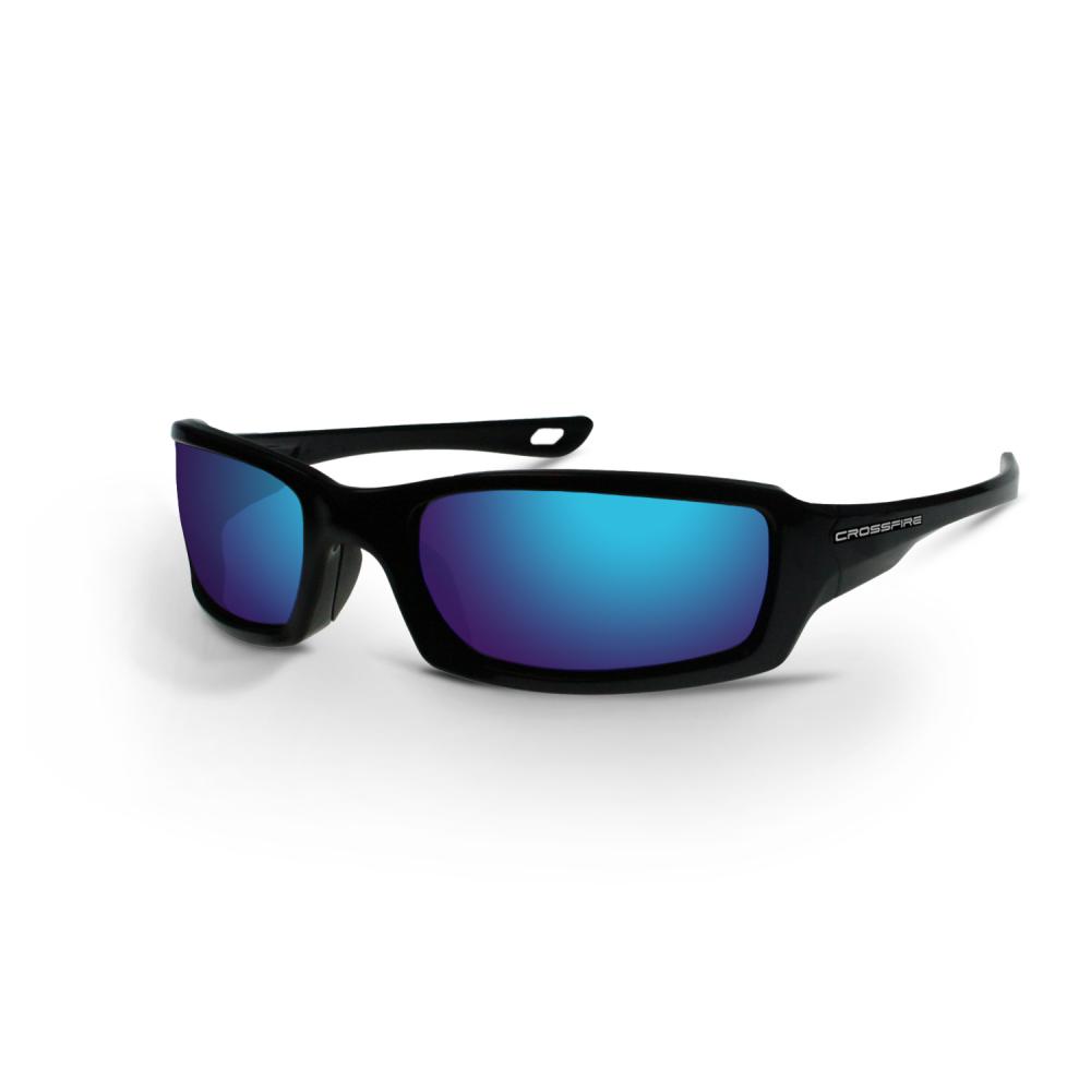 M6A Premium Safety Eyewear - Metallic Blue Frame - Blue Mirror Lens<span class=' ItemWarning' style='display:block;'>Item is usually in stock, but we&#39;ll be in touch if there&#39;s a problem<br /></span>