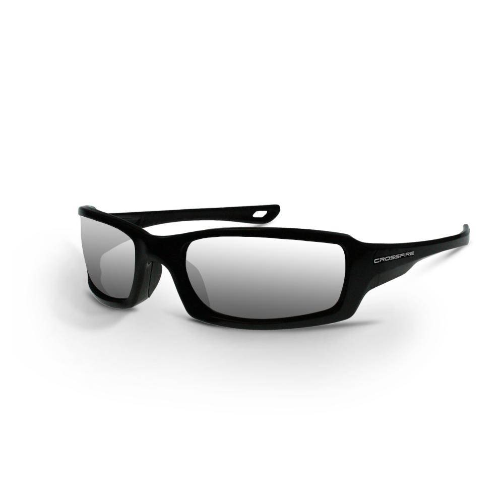 M6A Premium Safety Eyewear - Pearl Black Frame - Silver Mirror Lens<span class=' ItemWarning' style='display:block;'>Item is usually in stock, but we&#39;ll be in touch if there&#39;s a problem<br /></span>