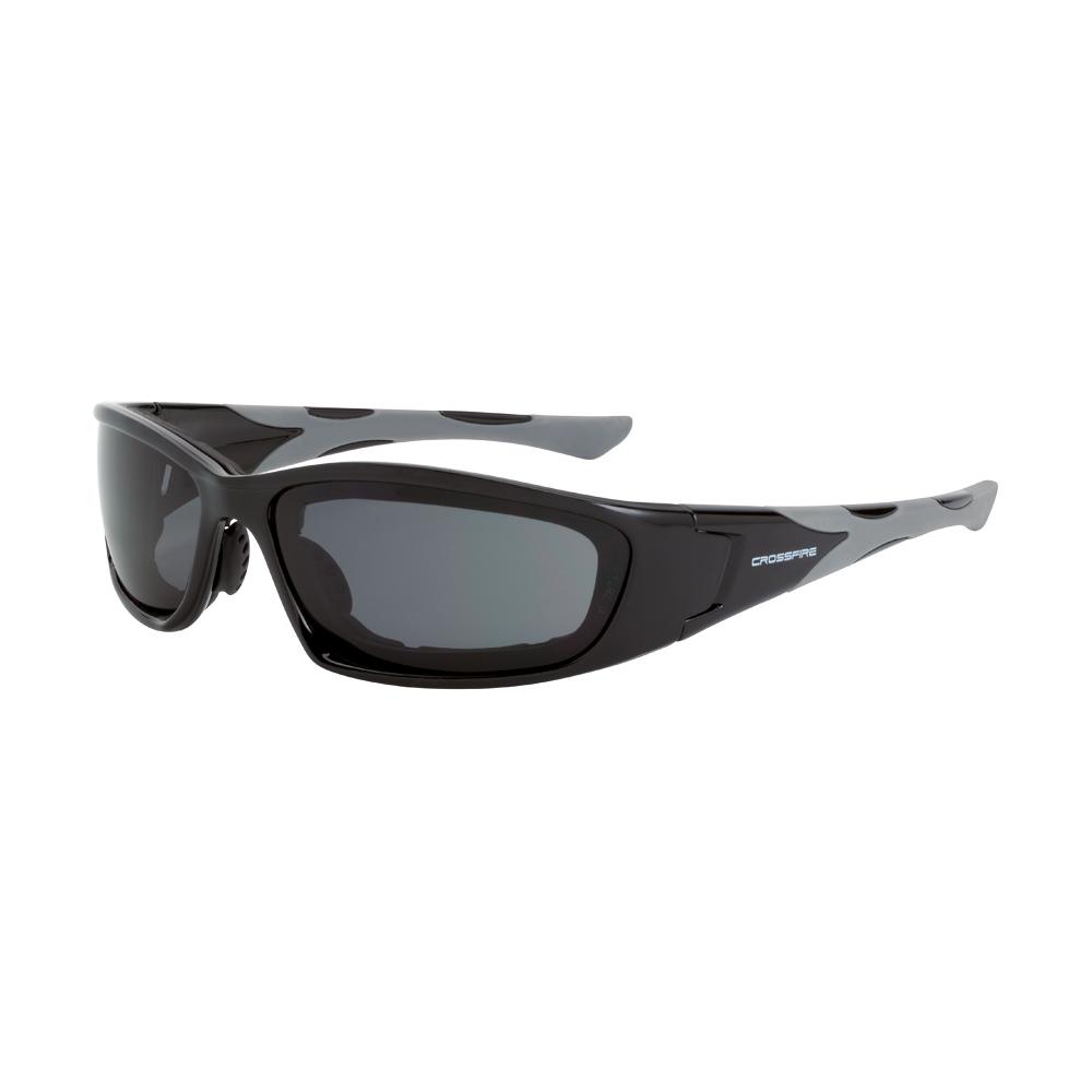 MP7 Foam Lined Safety Eyewear - Shiny Black Frame - Dark Smoke Anti-Fog Lens<span class=' ItemWarning' style='display:block;'>Item is usually in stock, but we&#39;ll be in touch if there&#39;s a problem<br /></span>