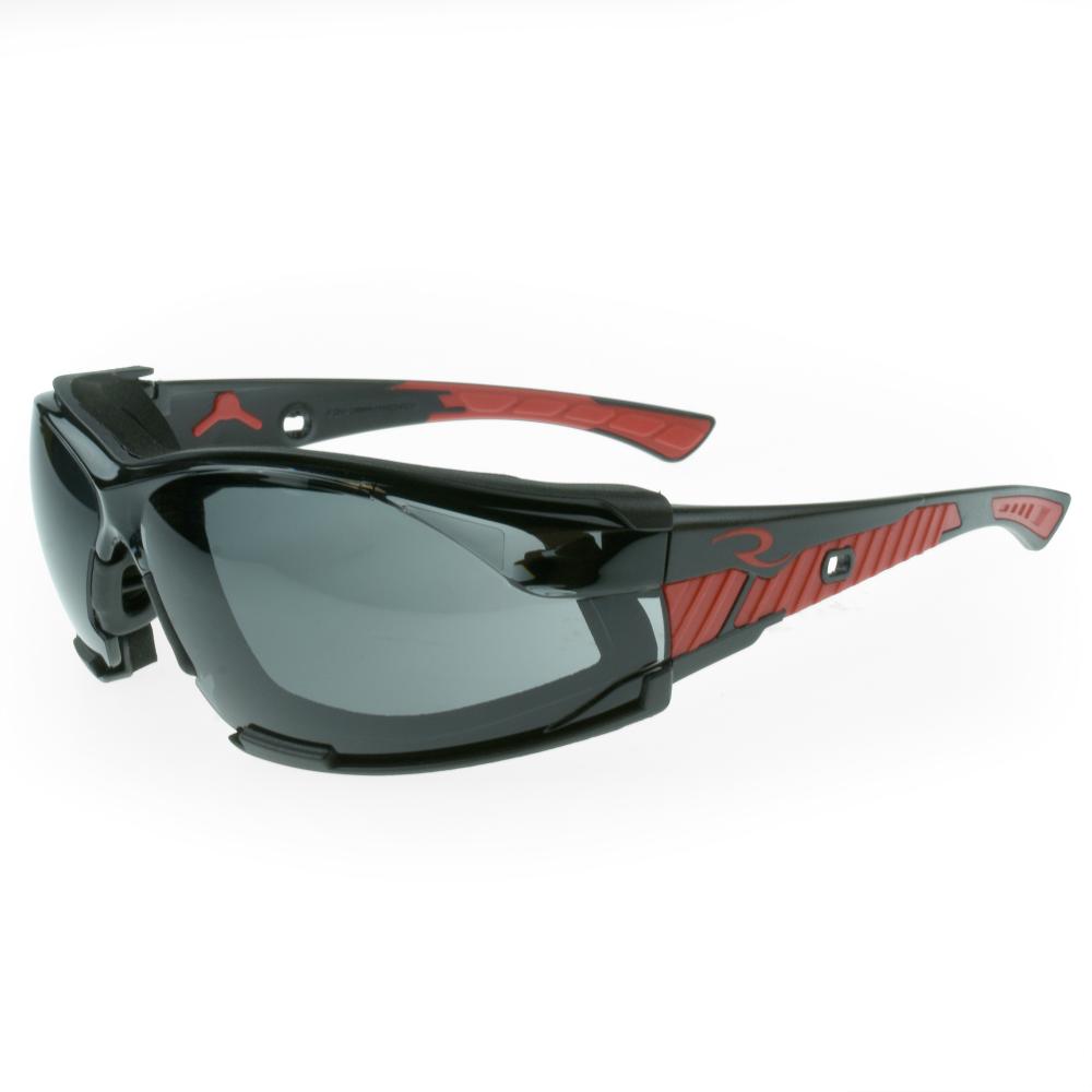 Obliterator™ IQ - IQuity™ Anti-Fog Foam Lined Safety Eyewear - Black / Red Frame - Smoke IQ Anti-Fog<span class=' ItemWarning' style='display:block;'>Item is usually in stock, but we&#39;ll be in touch if there&#39;s a problem<br /></span>