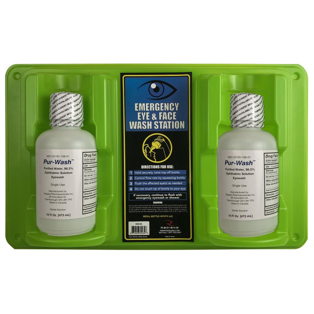 Eyewash Station - 16 oz Double<span class=' ItemWarning' style='display:block;'>Item is usually in stock, but we&#39;ll be in touch if there&#39;s a problem<br /></span>