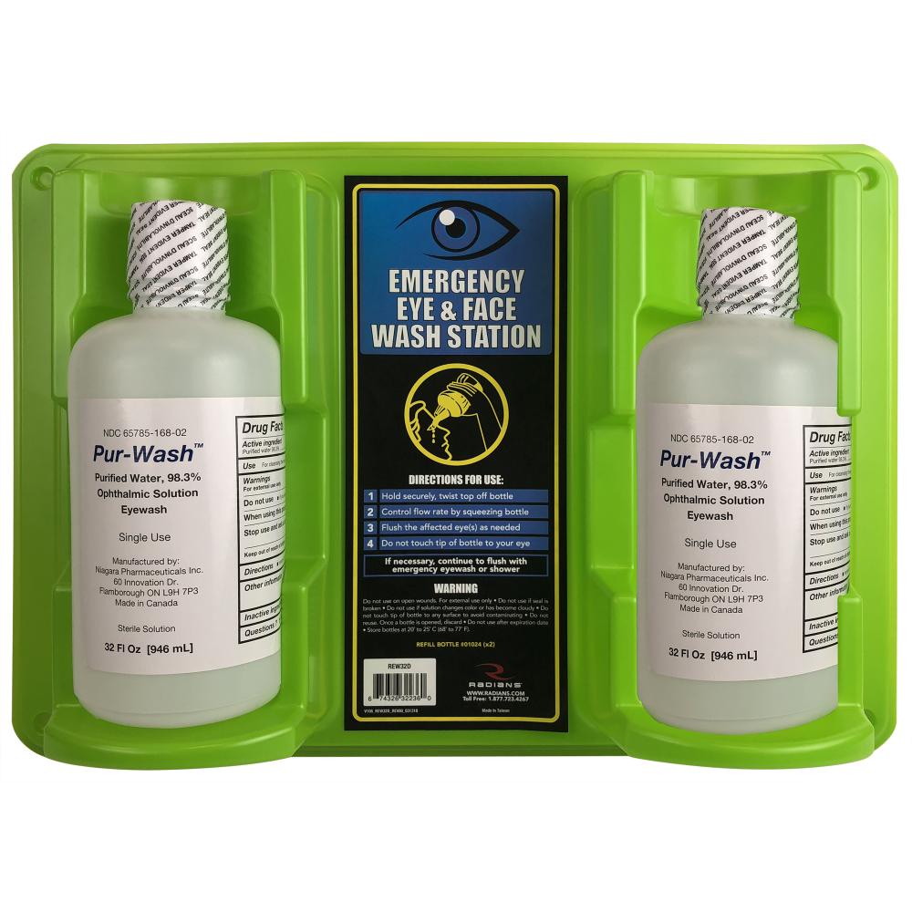 Eyewash Station - 32 oz Double<span class=' ItemWarning' style='display:block;'>Item is usually in stock, but we&#39;ll be in touch if there&#39;s a problem<br /></span>