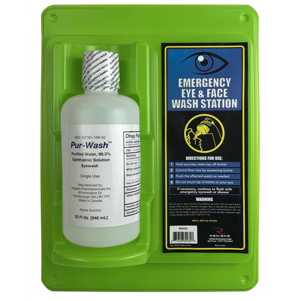 Eyewash Station - 32 oz Single<span class=' ItemWarning' style='display:block;'>Item is usually in stock, but we&#39;ll be in touch if there&#39;s a problem<br /></span>