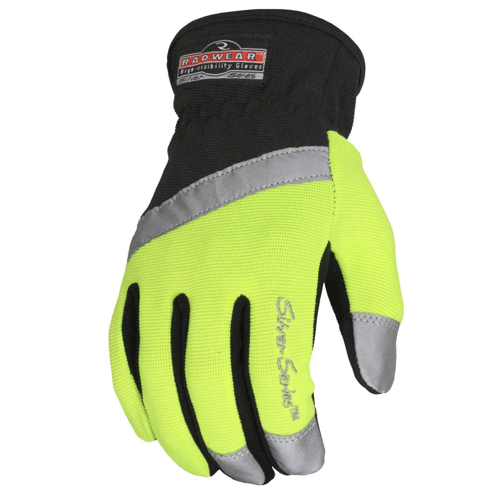 RWG100 Radwear® Silver Series™ Synthetic High Visibility All Purpose Utility Glove - Size M<span class=' ItemWarning' style='display:block;'>Item is usually in stock, but we&#39;ll be in touch if there&#39;s a problem<br /></span>