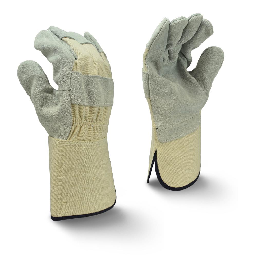 RWG3400WG Side Split Gray Cowhide Leather Glove with Gauntlet Cuff - Size XL<span class=' ItemWarning' style='display:block;'>Item is usually in stock, but we&#39;ll be in touch if there&#39;s a problem<br /></span>