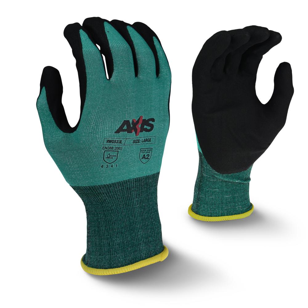 RWG533 AXIS™ Cut Protection Level A2 Foam Nitrile Coated Glove - Size XS<span class=' ItemWarning' style='display:block;'>Item is usually in stock, but we&#39;ll be in touch if there&#39;s a problem<br /></span>