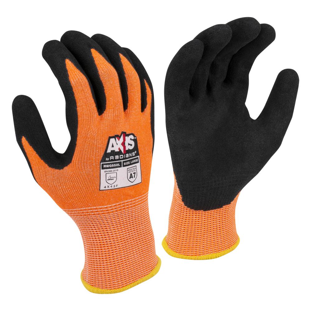 RWG559 AXIS™ Cut Protection Level A7 Sandy Nitrile Coated Glove - Size 2X<span class=' ItemWarning' style='display:block;'>Item is usually in stock, but we&#39;ll be in touch if there&#39;s a problem<br /></span>