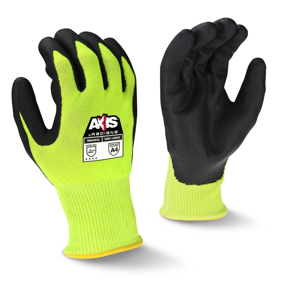 RWG564 AXIS™ Cut Protection Level A4 High Visibility Work Glove - Size XL<span class=' ItemWarning' style='display:block;'>Item is usually in stock, but we&#39;ll be in touch if there&#39;s a problem<br /></span>