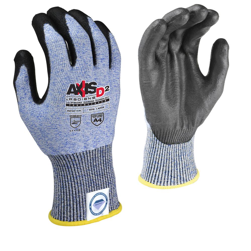 RWGD104 AXIS D2™ Dyneema® Cut Protection Level A4 Touchscreen Glove - Size 2X<span class=' ItemWarning' style='display:block;'>Item is usually in stock, but we&#39;ll be in touch if there&#39;s a problem<br /></span>