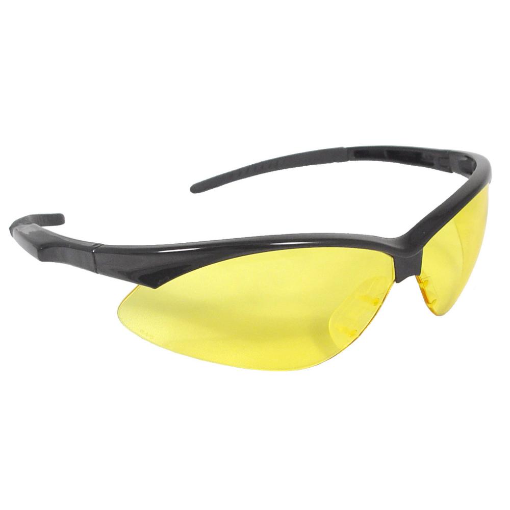 Rad-Apocalypse™ Safety Eyewear - Black Frame - Amber Lens<span class=' ItemWarning' style='display:block;'>Item is usually in stock, but we&#39;ll be in touch if there&#39;s a problem<br /></span>