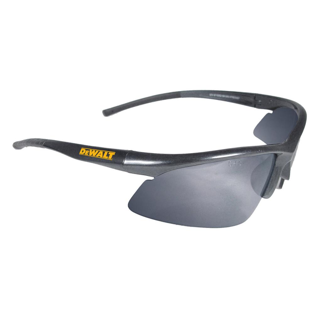 DPG51 Radius™ Safety Glass - Black Frame - Silver Mirror Lens<span class=' ItemWarning' style='display:block;'>Item is usually in stock, but we&#39;ll be in touch if there&#39;s a problem<br /></span>