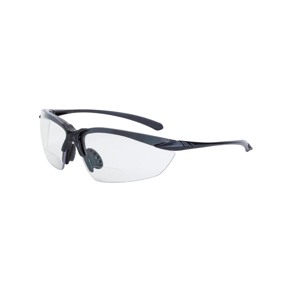 Sniper Bifocal Safety Eyewear - Shiny Pearl Gray Frame - Clear Lens - 1.5 Diopter<span class=' ItemWarning' style='display:block;'>Item is usually in stock, but we&#39;ll be in touch if there&#39;s a problem<br /></span>