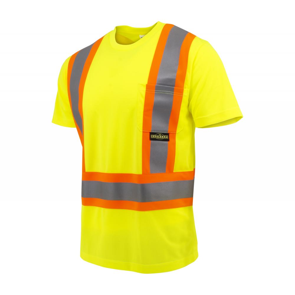 ST11X Class 2 Short Sleeve Safety T-Shirt X-Back - Hi Vis Green - Size L<span class=' ItemWarning' style='display:block;'>Item is usually in stock, but we&#39;ll be in touch if there&#39;s a problem<br /></span>