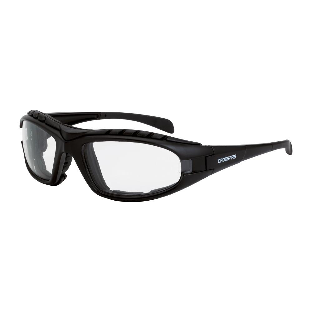 Diamond Back Foam Lined Safety Eyewear - Matte Black Frame - Clear Anti-Fog Lens<span class=' ItemWarning' style='display:block;'>Item is usually in stock, but we&#39;ll be in touch if there&#39;s a problem<br /></span>