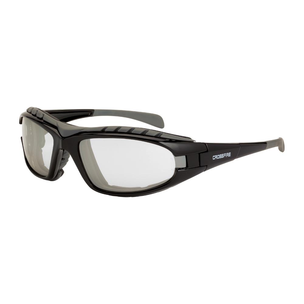 Diamond Back Foam Lined Safety Eyewear - Shiny Black Frame - Indoor/Outdoor Anti-Fog Lens<span class=' ItemWarning' style='display:block;'>Item is usually in stock, but we&#39;ll be in touch if there&#39;s a problem<br /></span>