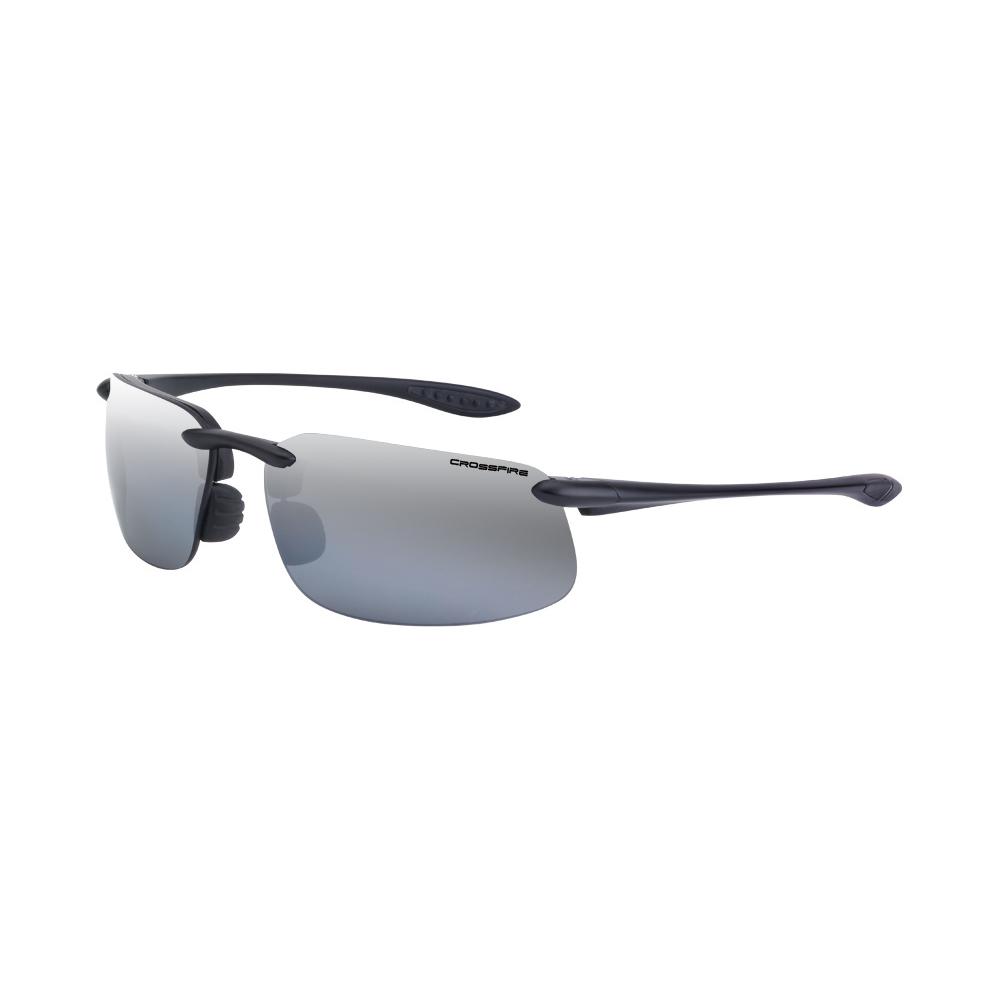 ES4 Premium Safety Eyewear - Crystal Black Frame - Polarized Silver Mirror Lens<span class=' ItemWarning' style='display:block;'>Item is usually in stock, but we&#39;ll be in touch if there&#39;s a problem<br /></span>