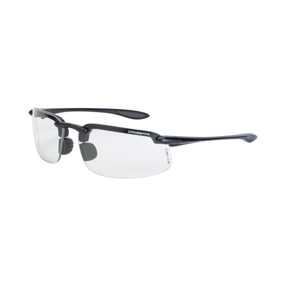 ES4 Premium Safety Eyewear - Shiny Pearl Gray Frame - Clear Lens<span class=' ItemWarning' style='display:block;'>Item is usually in stock, but we&#39;ll be in touch if there&#39;s a problem<br /></span>