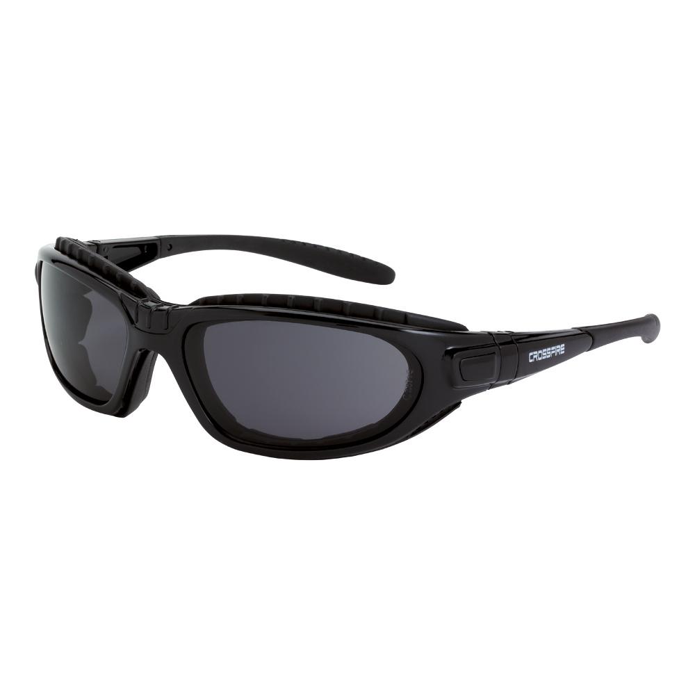 Journey Man Foam Lined Safety Eyewear - Shiny Black Frame - Dark Smoke Anti-Fog Lens<span class=' ItemWarning' style='display:block;'>Item is usually in stock, but we&#39;ll be in touch if there&#39;s a problem<br /></span>