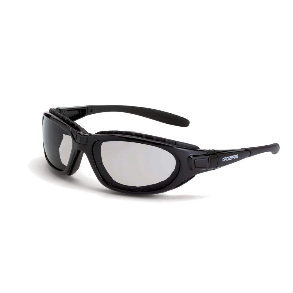 Journey Man Foam Lined Safety Eyewear - Crystal Black Frame - Indoor/Outdoor Anti-Fog Lens<span class=' ItemWarning' style='display:block;'>Item is usually in stock, but we&#39;ll be in touch if there&#39;s a problem<br /></span>