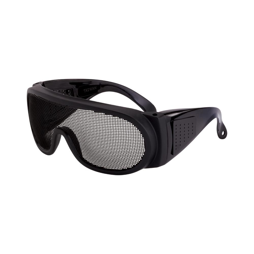 Wire Mesh Over the Glass Safety Eyewear - Black Frame - Wire Mesh Lens<span class=' ItemWarning' style='display:block;'>Item is usually in stock, but we&#39;ll be in touch if there&#39;s a problem<br /></span>