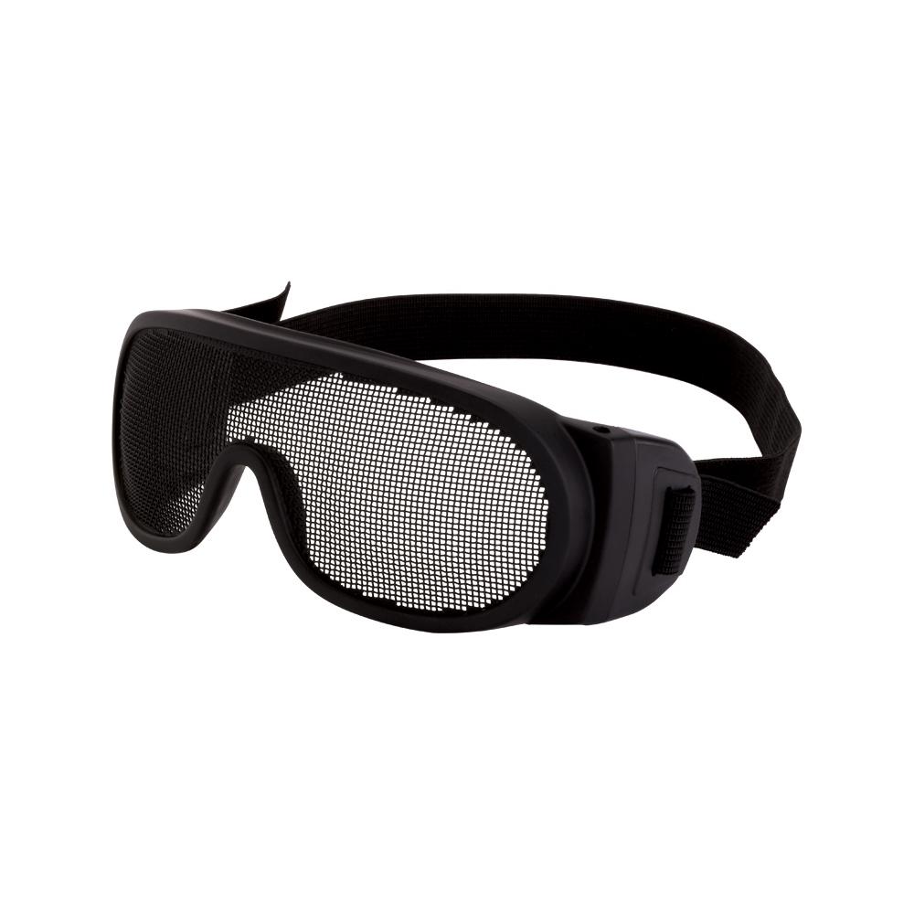 Wire Mesh Over the Glass Safety Eyewear - Black Frame - Wire Mesh Lens - Black Elastic Strap<span class=' ItemWarning' style='display:block;'>Item is usually in stock, but we&#39;ll be in touch if there&#39;s a problem<br /></span>